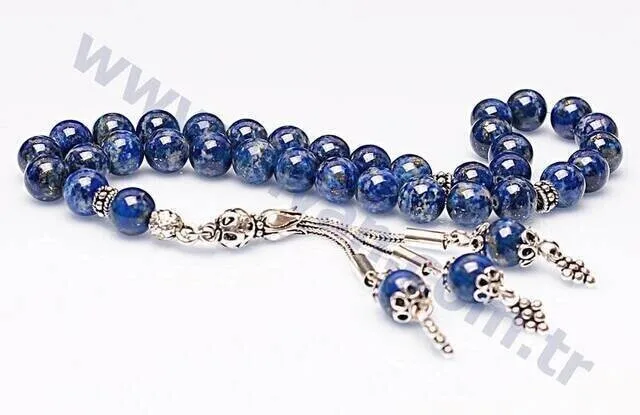 IQRAH Lapis Lazuli Stone Rosary (925 SETTING SILE)