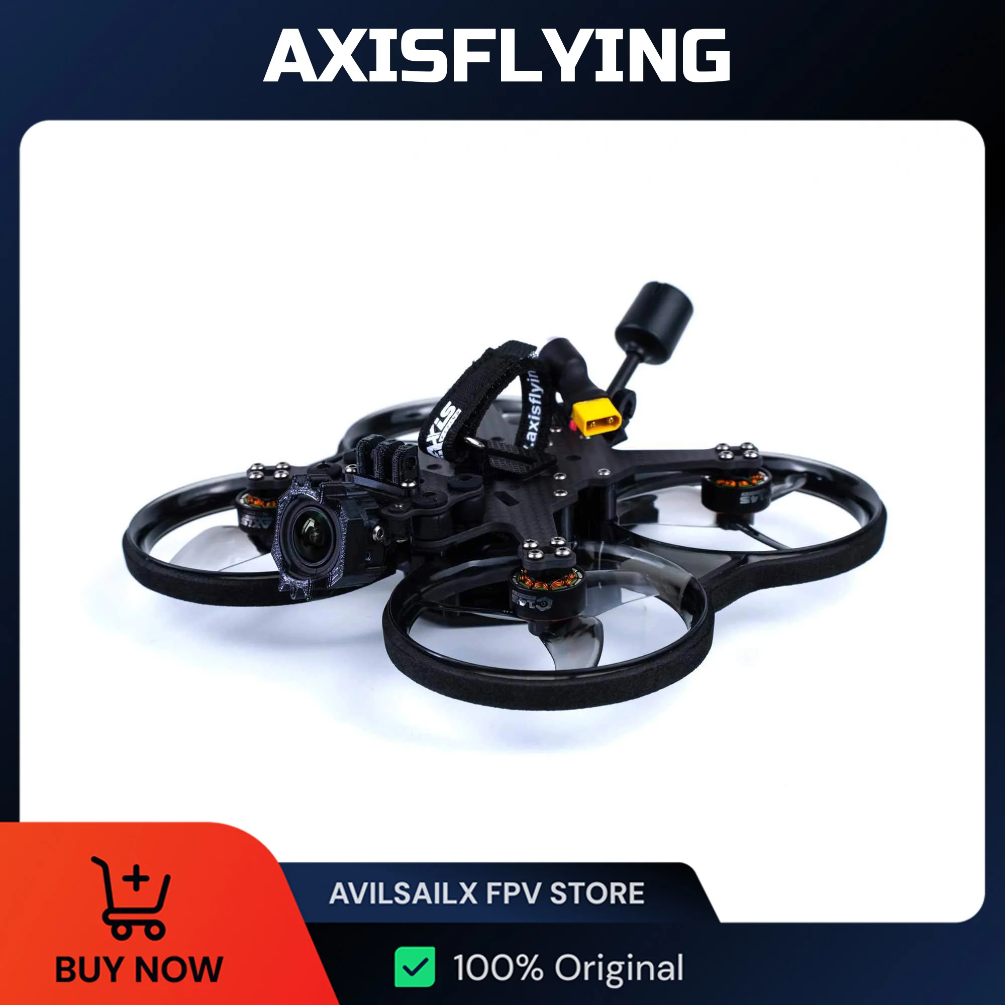 Axisflying Cineon C25 V2 2-дюймовый аналоговый дрон FPV Cinematic Drone с GPS BNF - 4S Axisflying Cineon C25 V2 2-дюймовый аналоговый дрон FPV Cinematic Drone с GPS BNF - 4S