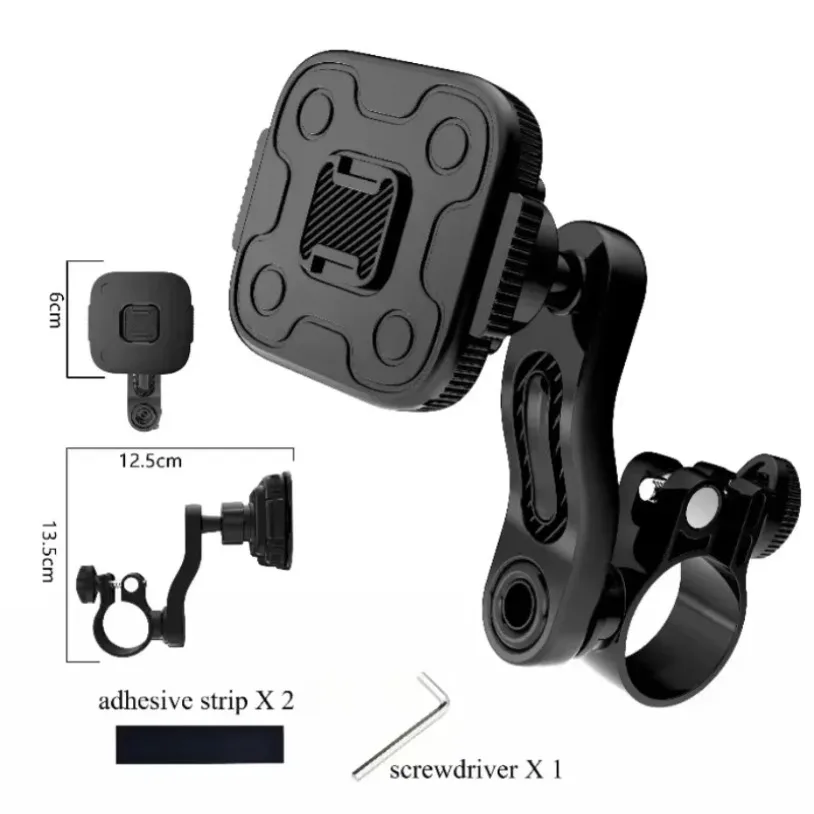 

360° Rotation Phone Holder Mount Removable Magnetic Handlebar Style Bike Stand Riding Bracket for iPhone Samusng Xiaomi Bracket