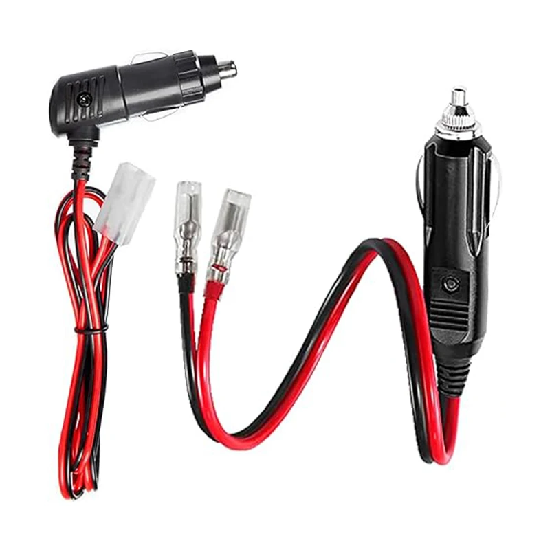 Cigarette Lighter Male Plug CB Radio Power Cord 12V Fused Replacement 12V Plug Connector 12V Cigar Plugs 16AWG Extension Cord