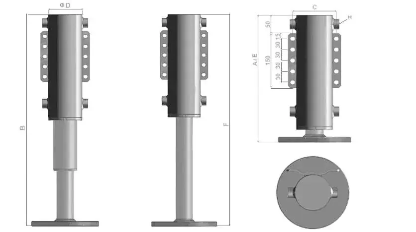 Locking Hydraulic Cylinder Cylinder Hydraulic Outriggers Leg