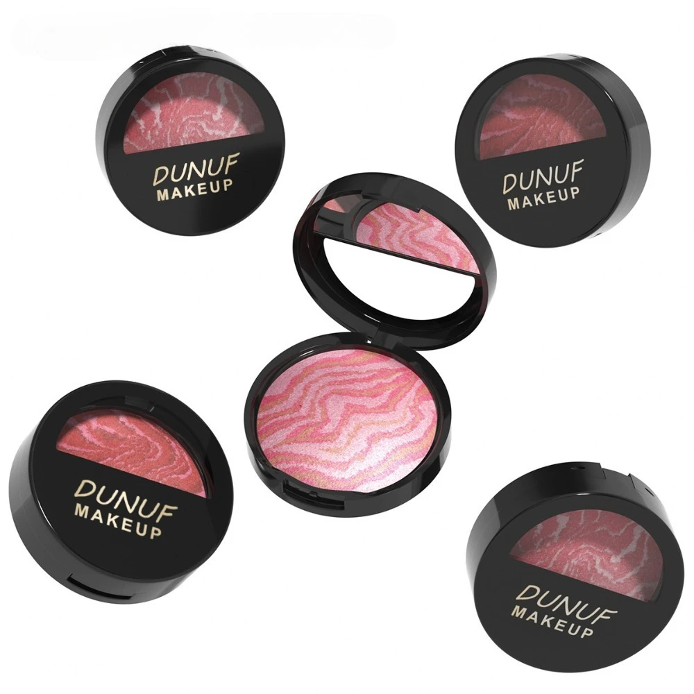 3 Color Blush Palette with Mirror Soft Matte Finish Buildable Color for Cheeks Face Powder for A Natural Flawless Glow Beauty