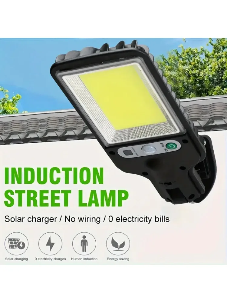 Outdoor Solar Street Lights, impermeável corpo humano Sensing, Pátio Jardim Wall, luzes domésticas,