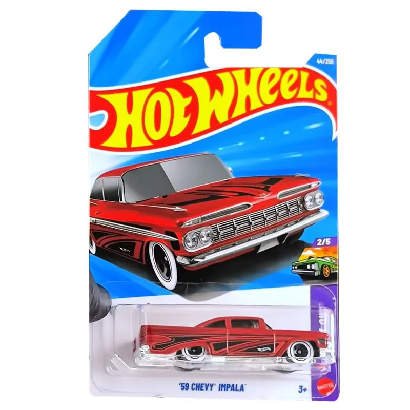 2024-230 Hot Wheels Samochody 59 CHEVY IMPALA 1/64 Metalowy Model Odlewany Zabawka Pojazd