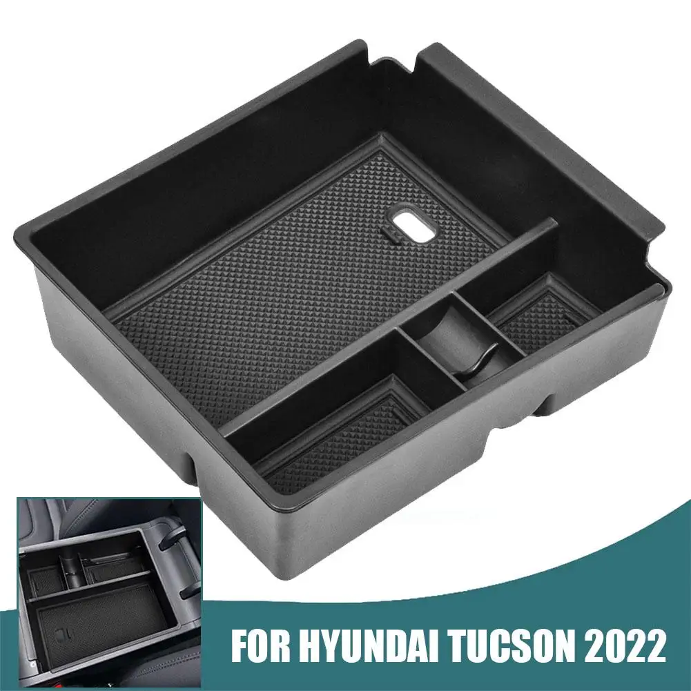 وحدة التحكم المركزية درج منظم لشركة هيونداي توكسون 2022 مسند الذراع المركزي للسيارة ABS صندوق تخزين ثانوي ملحقات السيارة