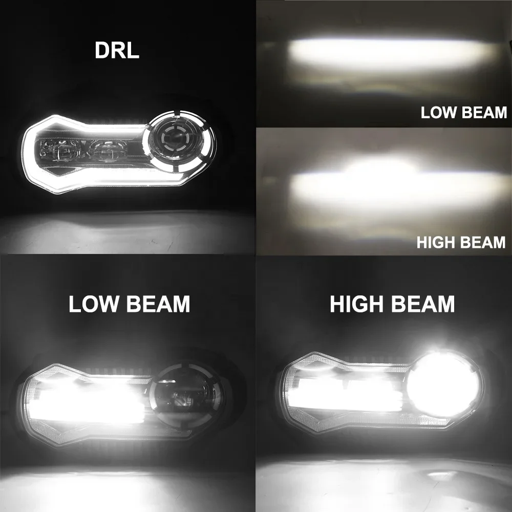 R1200GS Motorcycle Headlamp Hi/Lo Beam DRL Led Front Headlight Projector Lamp For  R1200 GS 2010 2011 2012