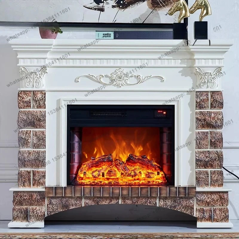 European American retro fireplace rack decorative cabinet simulation flame fireplace core high-end fashion decoration