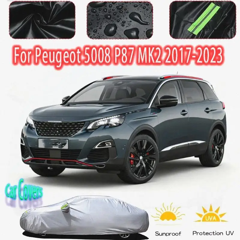 

For Outdoor Protection Waterproof Dustproof Full for Peugeot 5008 P87 MK2 Car Covers