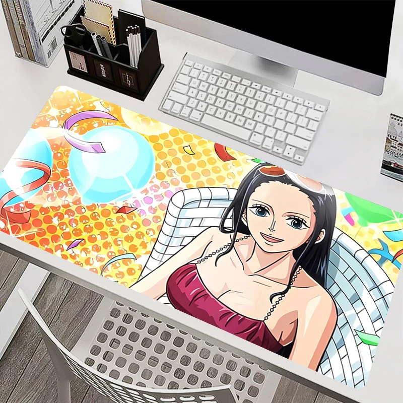 

Mousepad Laptop Mouse Pad One Piece Nico Robin Office PC Accessories Keyboard Pad Rubber Cup Mat Soft Mouse Mat Large Desk Mat