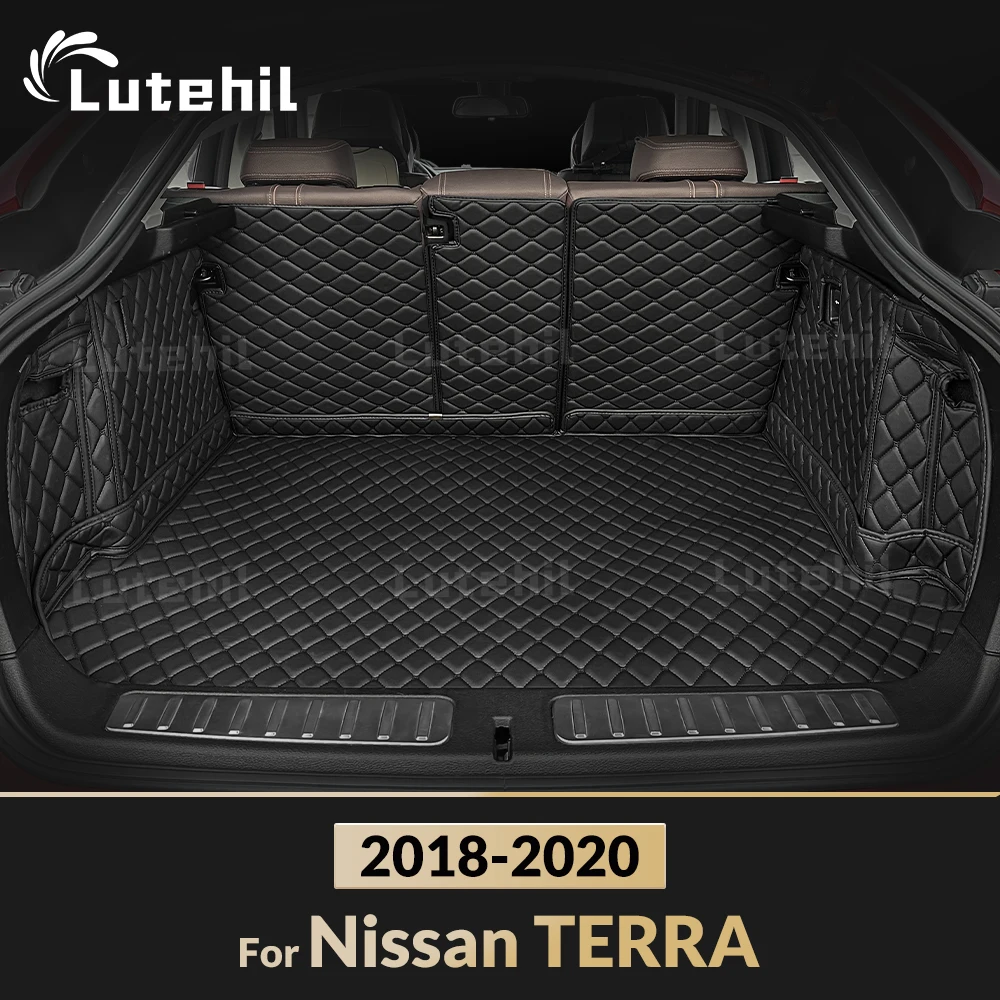 

Для Nissan TERRA 2018 2019 2020 автомобильный коврик для багажника с полным покрытием Lutehil, чехол для багажника автомобиля, подкладка для багажника, аксессуары для интерьера