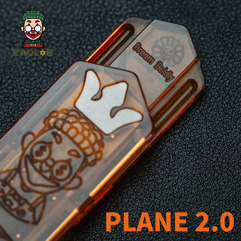 

ZacLab EDC Plane 2.0 Fidget Slider PEI Титановая игрушка для снятия стресса Игрушки для взрослых Игрушки для беспокойства Гаджеты для снятия тревоги