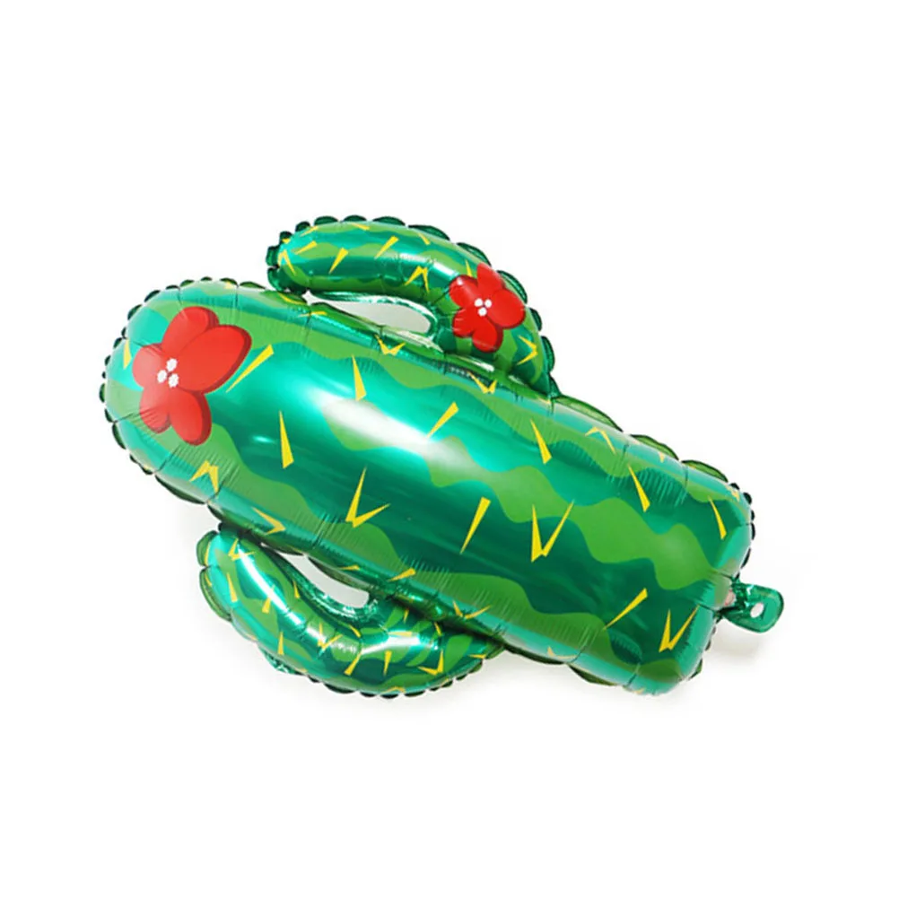 

5Pcs Aluminum Foil Cactus Balloons Decorations Hawaii Theme Photo Props Party Balloons Decor Hawaii Balloon