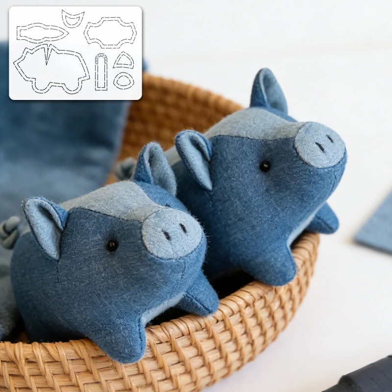 YOMDID 1pc Adorable Pig Sewing Quilting Soft Template DIY Pig Pattern PET Quilting Template, Pattern Transfer Tool view 2