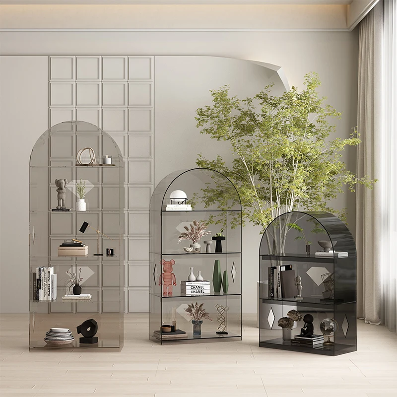 

Nordic multi-layer children's acrylic bookshelf arched picture book shelf modern simple shelf floor combination bookcase exhibit