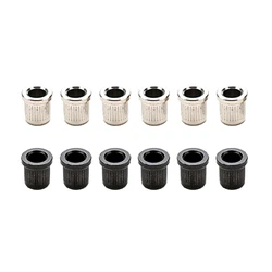 6 Pcs Guitar String Mounting Buckle Through Body Ferrules Bushings for Guitar Musical Instruments Parts Durable 448D