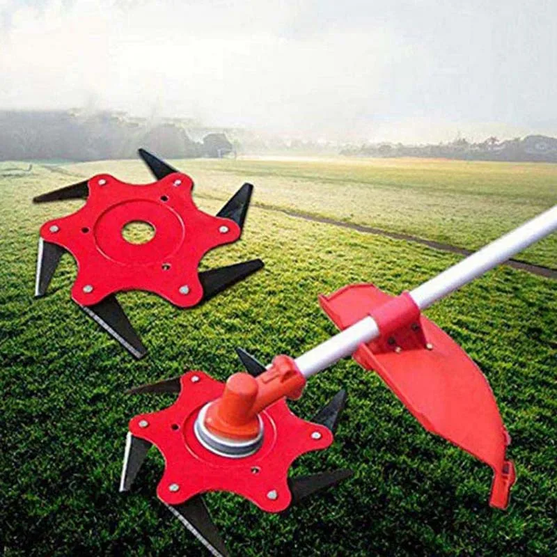 Mower Head Six Leaf Whirlwind Blade Mower Agricultural Household Weeding Machine Supplies Accessories