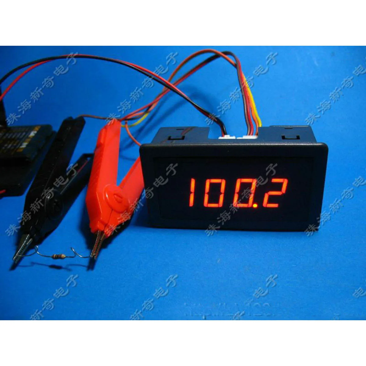 Digital Milliohm Meter 2/20/200 Ohm LED Display Milliohmmeter Low Resistance Tester Ohmmeter + Kelvin Test Clip Multimeter