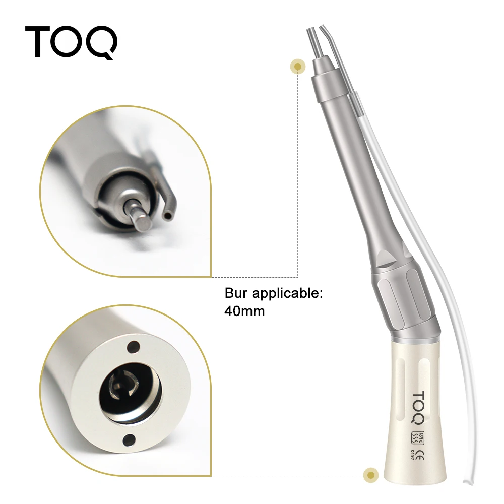 Dental Low Speed Handpiece 20 degree Angle Micro Surgery Surgical Straight Handpiece External Water Spray