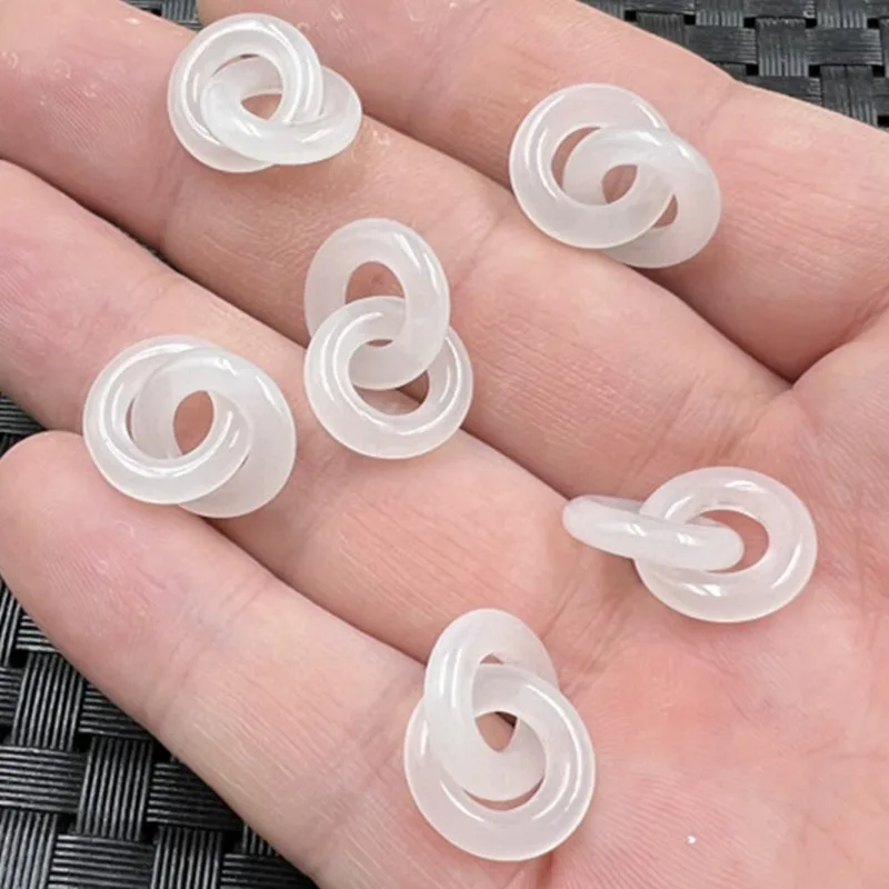 

Hetian ring pendant white jade buckle pendant earrings hairpin pendant