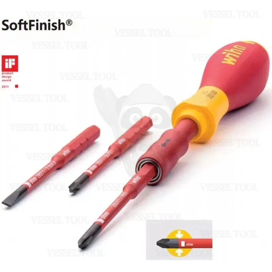 

WIHA Insulated Screwdriver Bit Set 1000V VDE Test 44366 43162 43158 43159 43160