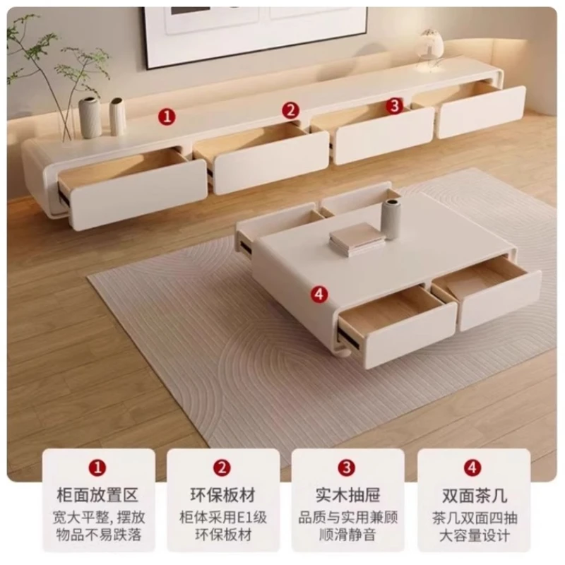 حامل تلفزيون لغرفة المعيشة المتنقلة مع حامل تلفاز مدفأة كهربائية لأثاث تلفزيون غرفة المعيشة وخزائن فاخرة تلفزيونات Vasagle #2