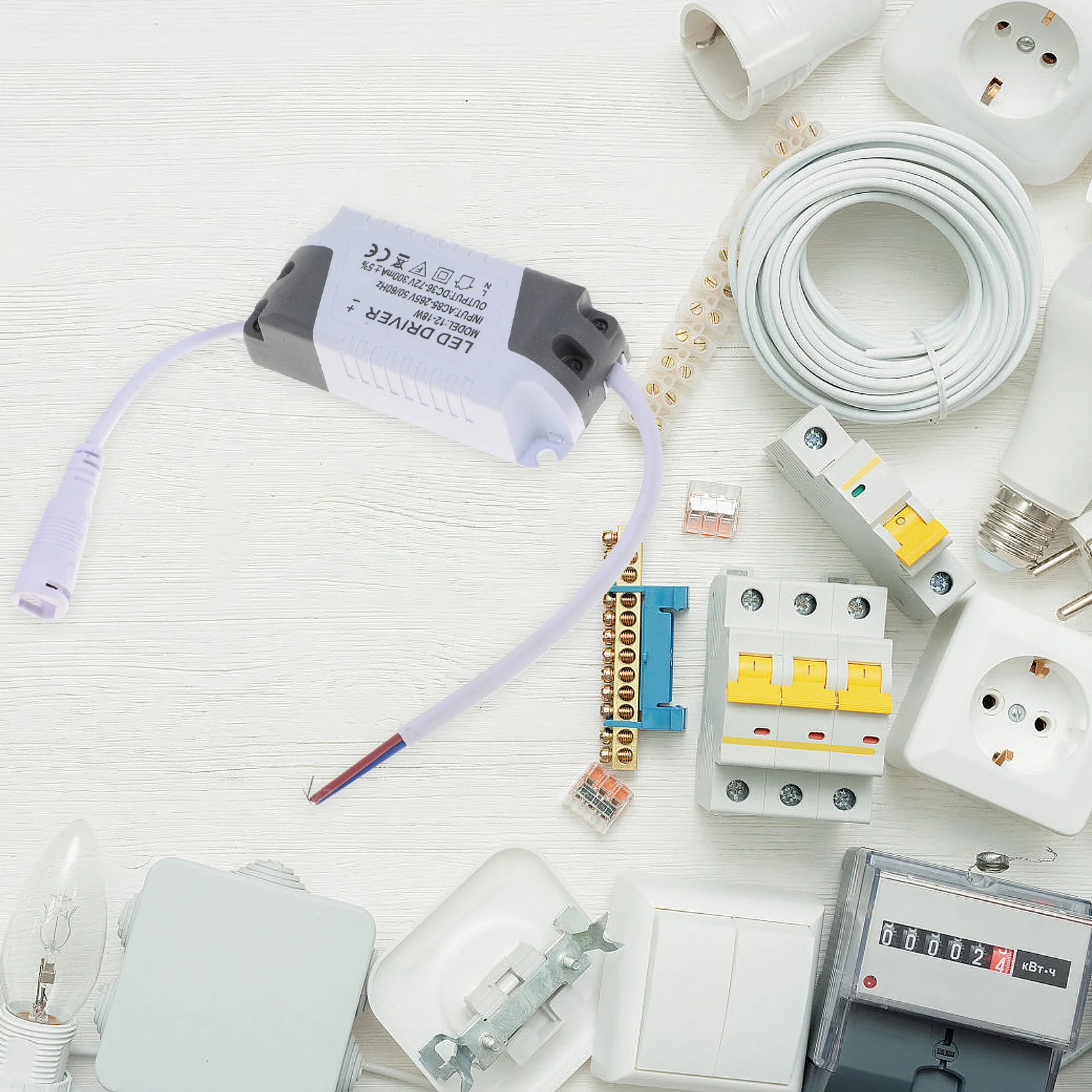 

LED Driver 12-18W Dc 36V-63V Constant Voltage Overload Protection for LED Ceiling Lights Downlights Kitchen Bathroom Power