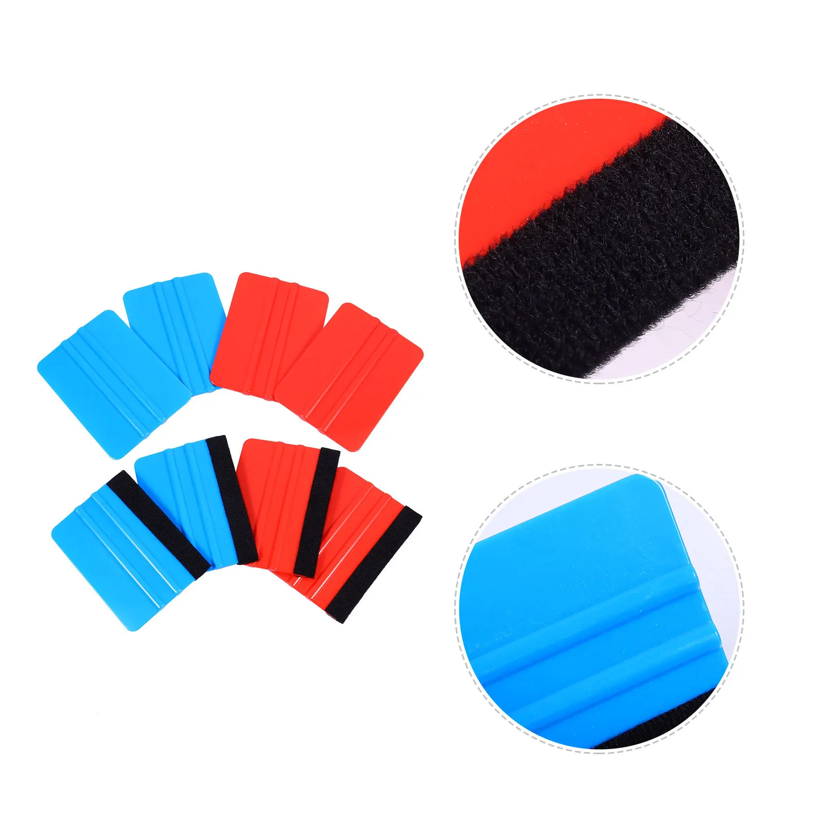

8Pcs Double Sided Scraper Tool Heat Resistant Lightweight Plastic Craft and Car Film Applicator for Decals Stickers Vehicle