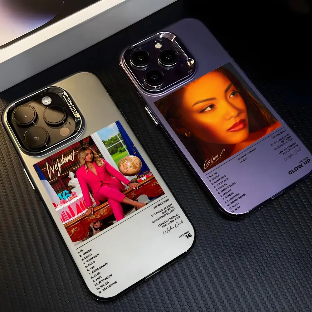 French Singer W-Wejdene Phone Case For iPhone 17 16 15 14 13 12 11 Pro Max Designer Matte Laser Aurora Funda Phone Case