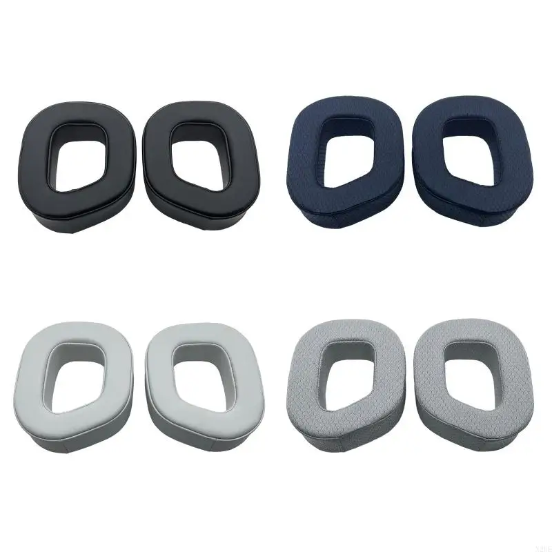 N2UE Protective Earpads Ear Pads Muffs Cushion Repair Part for CORSAIR HS80 RGB Headphone Earmuffs Round Earcups