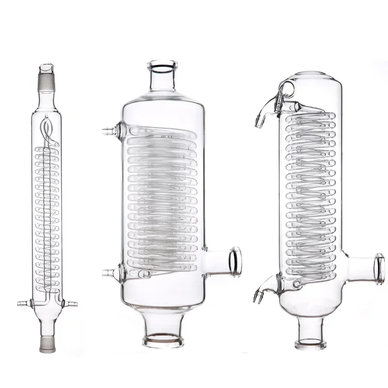 

Serpentine Condenser Tube Glass Reactor Straight Reflux Condenser