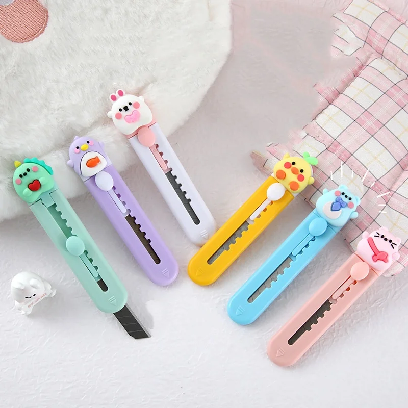 Coltello multiuso portatile Taglierina in lega Mini frutta carina Animali Lettera Busta Apri Coltellino per posta Forniture per ufficio scolastico