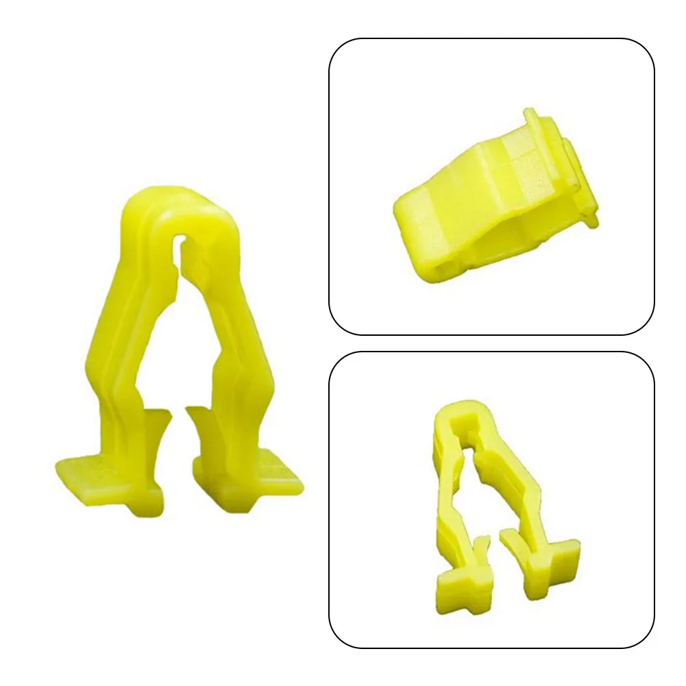 Clip de couverture de corps à pression jaune identique à la pièce Honda 1 pièce évite desserrage jaune pour moto facile à installer