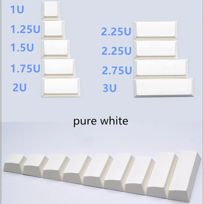 Cherry Profile Split Space Bar 1.75u 2u 2.25u 2.75u 3u 7u Spacebar Keycaps For Alice HHKB PBT Dye Subbed R1 Height Key Caps