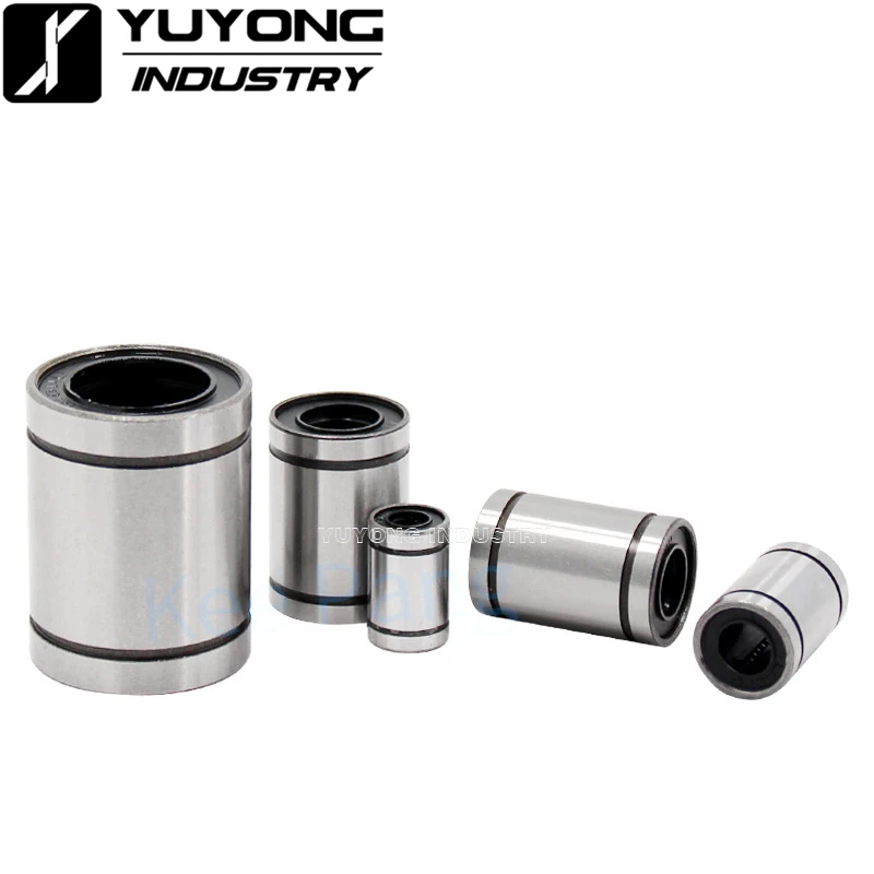 10PCS Linear Bushing LM6UU LM8UU LM10UU LM12UU Linear Bearings for Rods Rail Linear Ball Bearing Linear Bushing CNC parts