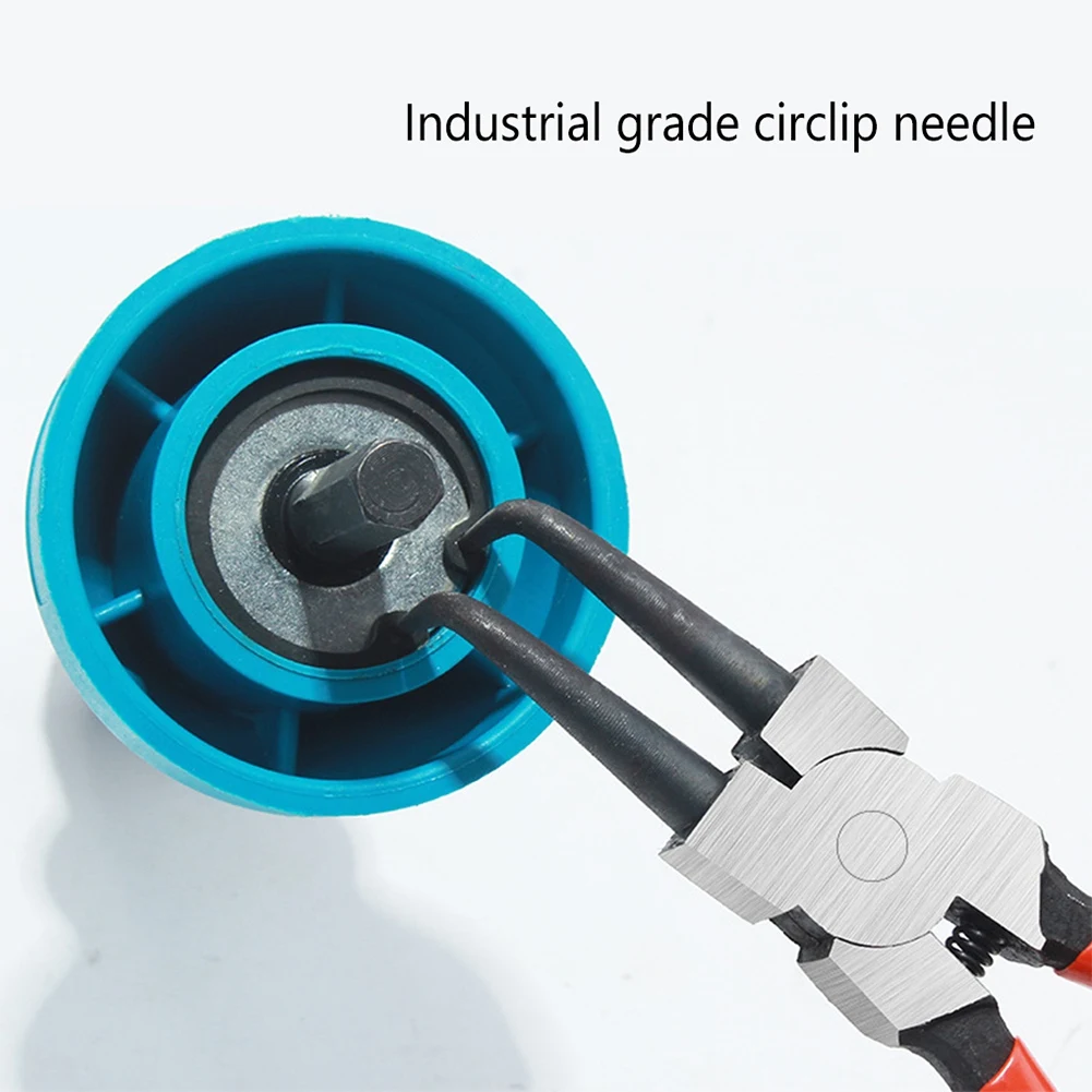 Y17A 4Piece 180MM Snap Ring Pliers Set Circlip Pliers Kit Internal External Curved Pliers 7In In External Pliers Retaining Clips