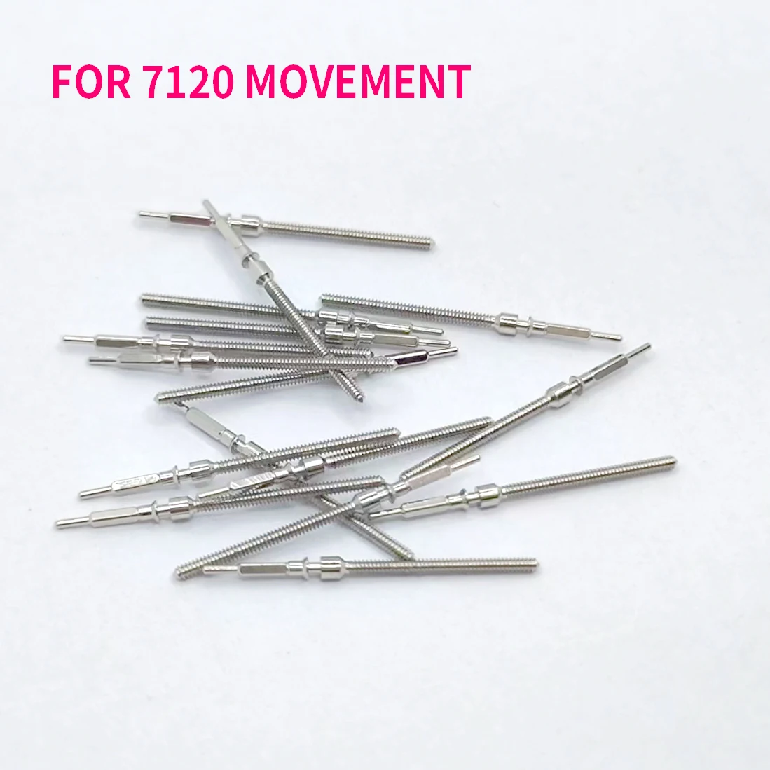 5/10/30Pcs Movement Steel Stem Crown Kit Watch Of Parts for Shanghai 7120 Movement Watch Stem Spare Parts Wholesales