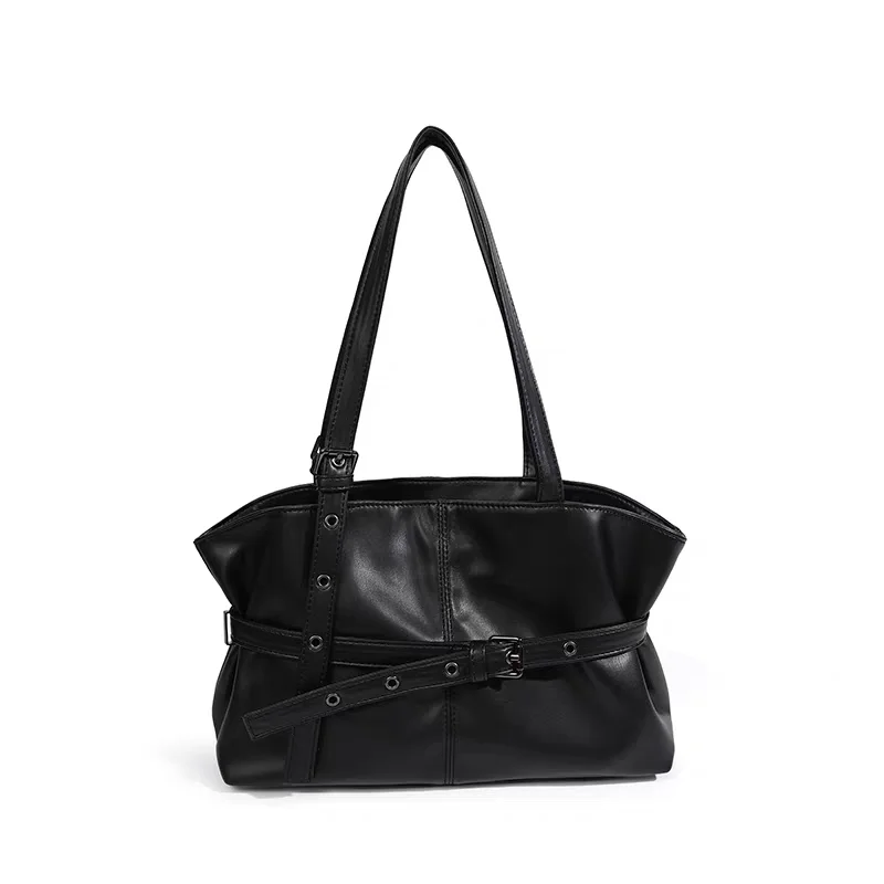 

Модная универсальная большая сумка Y2K Cool Spicy Girl, украшенная поясом, женская сумка 2025 года, высококачественная дизайнерская сумка большой вместимости в стиле ретро