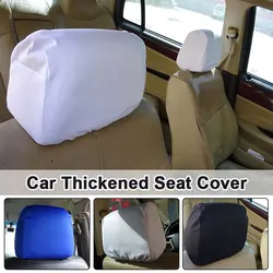 2Pcs Car Headrest Dust Cover Seat Cap Universal All Inclusive Headrest Pillow Cover Taxi Advertising Head Cover Car Interior