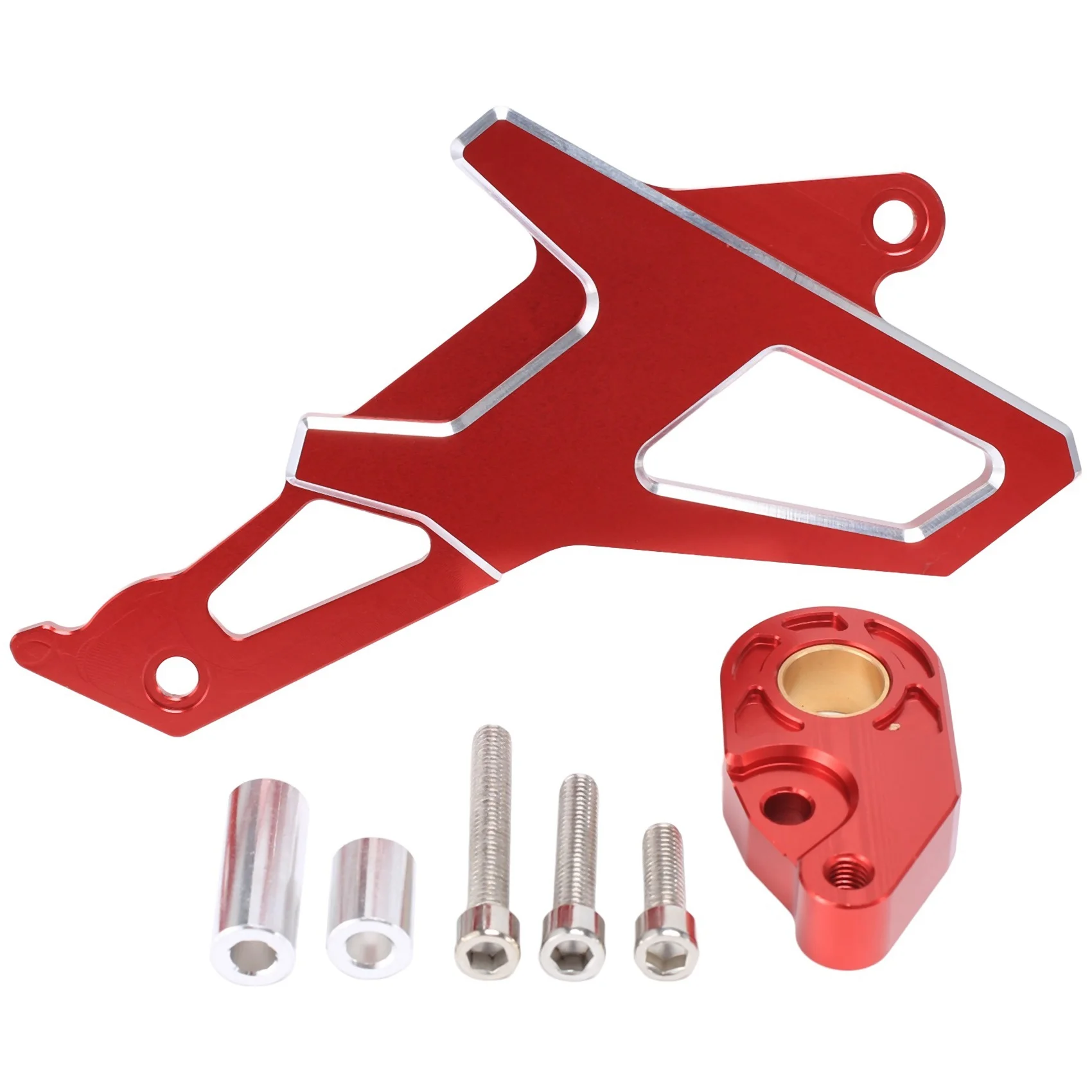 Motorcycle Front Sprocket Cover Chain Protector Guard Cap for Honda CRF300L CRF300 Rally CRF 300 L CRF 300L Rally(Red)