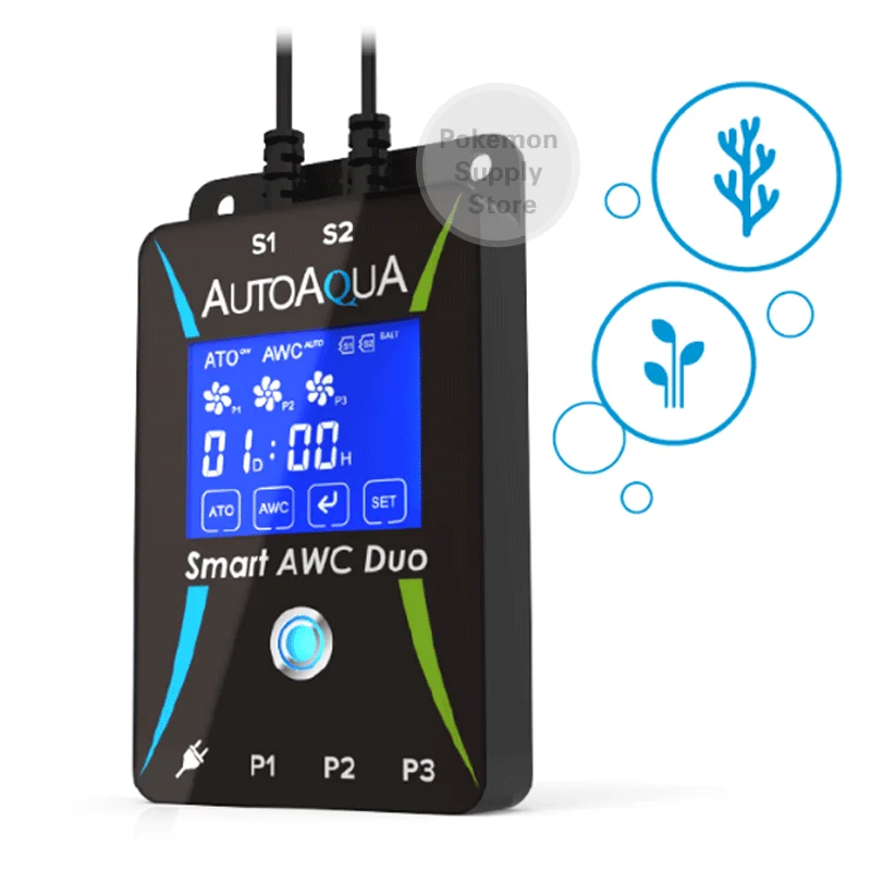 AUTOAQUA Smart Auto Water Changer AWC Duo G2 SAWC-406P Complete AWC & ATO All-In-One System saltwater and freshwater aquariums