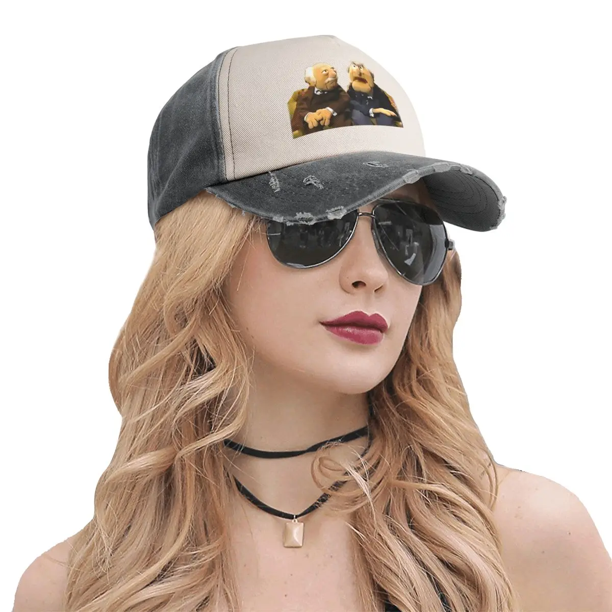 Statler and Waldorf Baseball Cap birthday Rave party Hat western Hat For Men Women's image 5