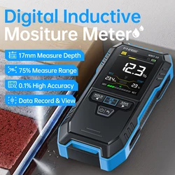 FNIRSI WMT-10 Inductive Wood Moisture Meter Hygrometer Non-contact Timber Damp Wall Detector Non-destructive Humidity Tester