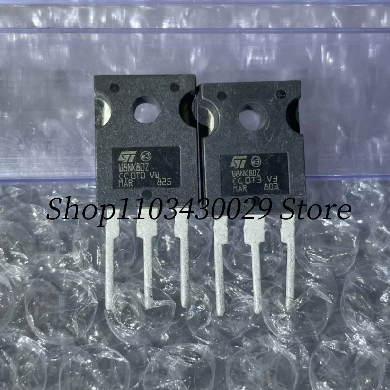 10Pcs New and Original STW8NK80Z W8NK80Z TO-247 6.2A 800V N-Channel Power MOSFET Transistor