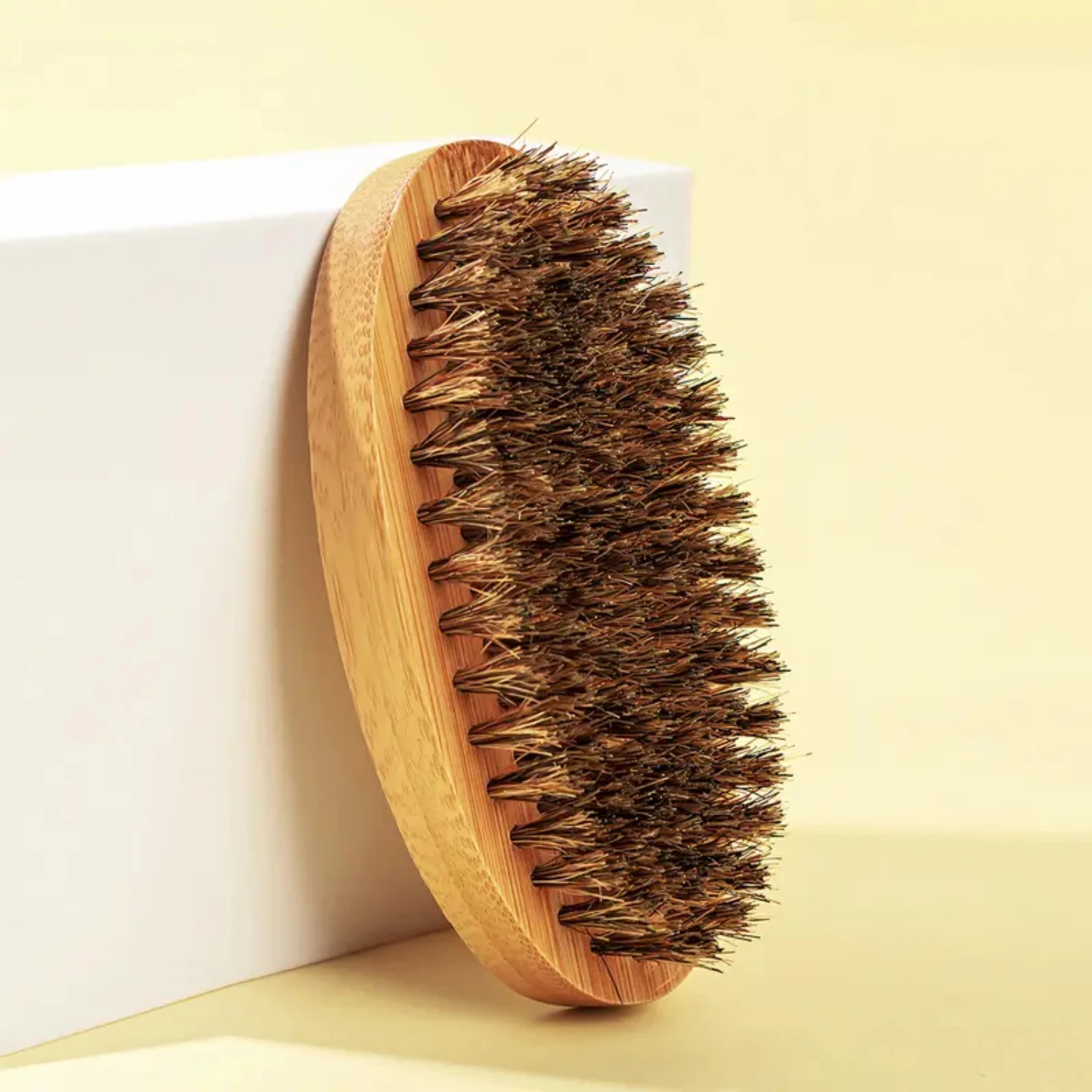 

One-piece gentle, effective, and convenient beard cleaning brush for men provides superior grooming experience