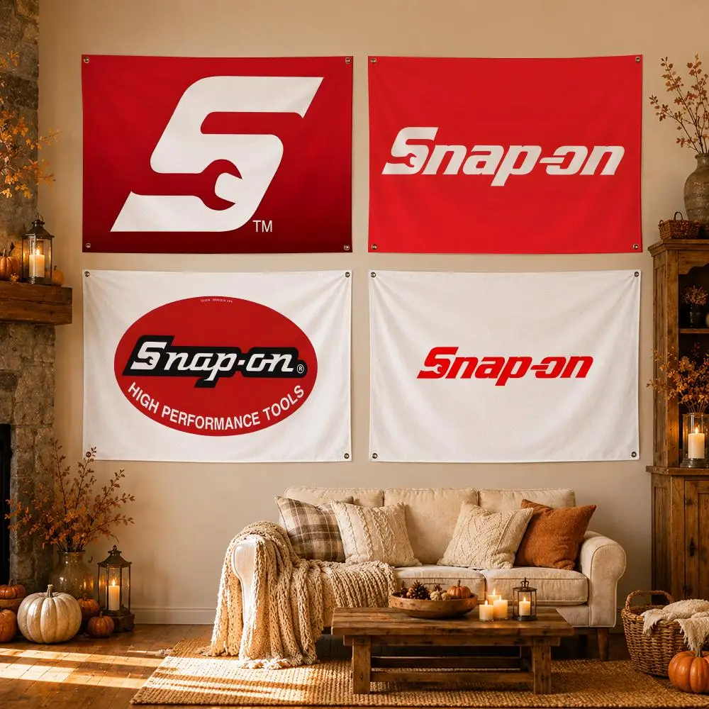 Brand Snap-on Tools Flags Flags for Room, Bedroom, Home, Outdoor, Wall Hanging, Concert Print, Art Banner