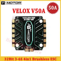 T-Motor VELOX V50A 50A 32Bit BLHELI32 4in1 Brushless ESC 3-6S LIPO W/TMOTOR T4 02 ESC Firmware 30.5x30.5mm for FPV Racing Drone