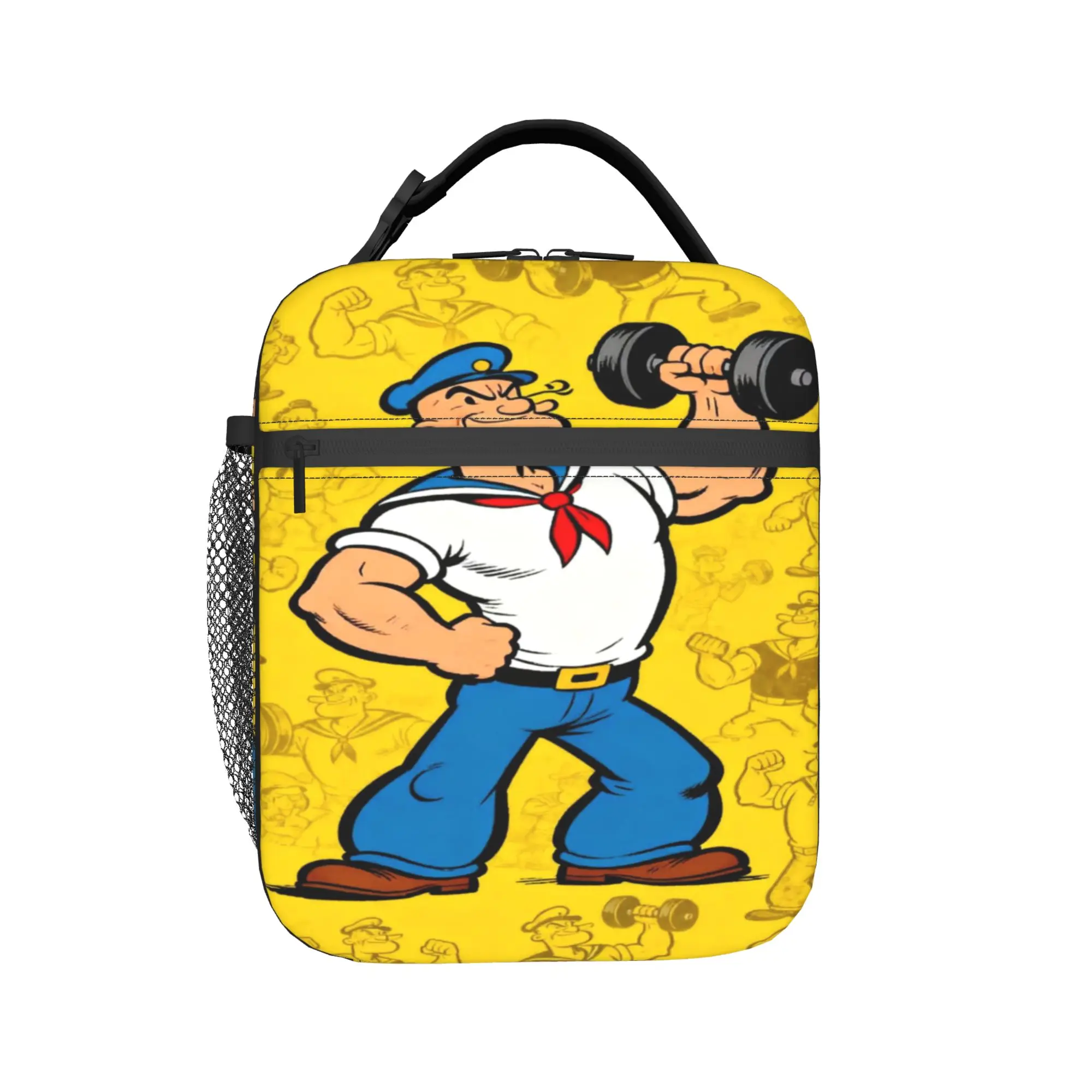 p-popeyes Insulated Lunch Bag for Men Women  Storage Food Box Portable Cooler Thermal Lunch Box For Work