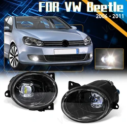 1 Pair For Volkswagen VW Beetle 2006 2007 2008 2009 2010 Car LED Front Bumper Fog Lamp Assembly White Headlights Accessories 12V