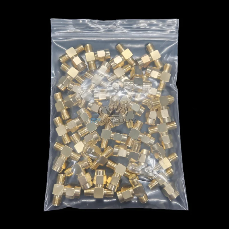 50Pieces/Lot SMA Male Female to Dual RPSMA Triple T Connector 3 Way Splitter Adapter for WiFi Antenna Extension Cable