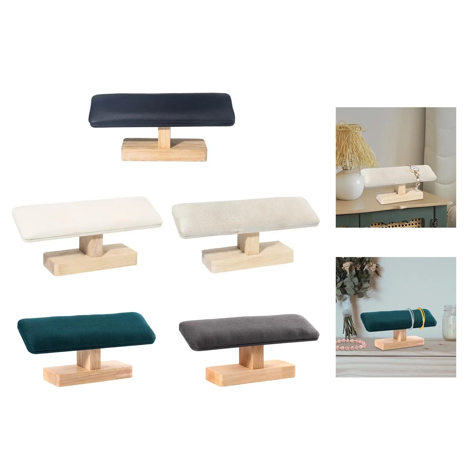 

Держатель браслета Деревянная основа для ювелирного магазина Торговый центр Реквизит для фотосъемки